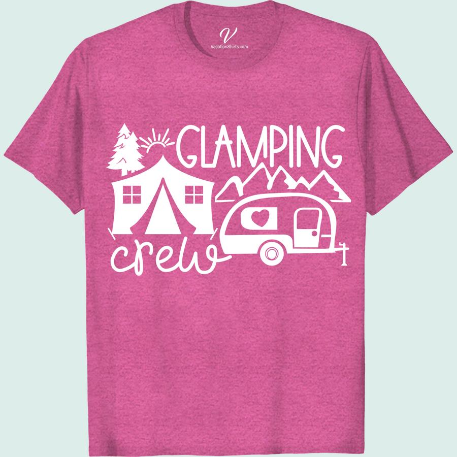 Chic Glamping Crew Tee - Stylish Camping Adventure Shirt Elevate your camping game with our Chic Glamping Crew Tee! Perfect for the nature lover who wants to adventure in style, this trendy glamping gear combines chic outdoor apparel with comfortable camping crew tee design. Get ready for your next trip with this stylish camping shirt!
