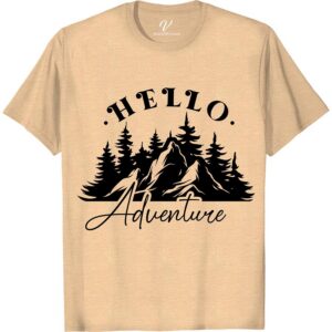 Hello Adventure Mountain Tee - Colorful Vacation Shirt Styles Get ready to hit the great outdoors with our Hello Adventure Shirt! This vibrant Mountain Tee is the perfect colorful vacation shirt for your next adventure. Whether you're hiking, traveling, or exploring nature, this versatile outdoor apparel is a must-have for any explorer's wardrobe.