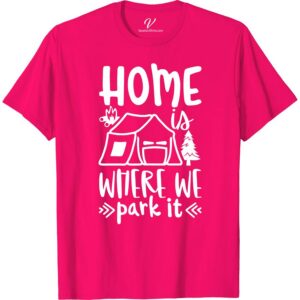Home is Where We Park It Traveler Tee - Nomadic Retreat  Embrace the wanderlust lifestyle with our 'Home is Where We Park It' Tee! Perfect for the adventure traveler, this nomadic retreat apparel embodies the spirit of van life and camping. Add it to your traveler's wardrobe for the ultimate road trip t-shirt!