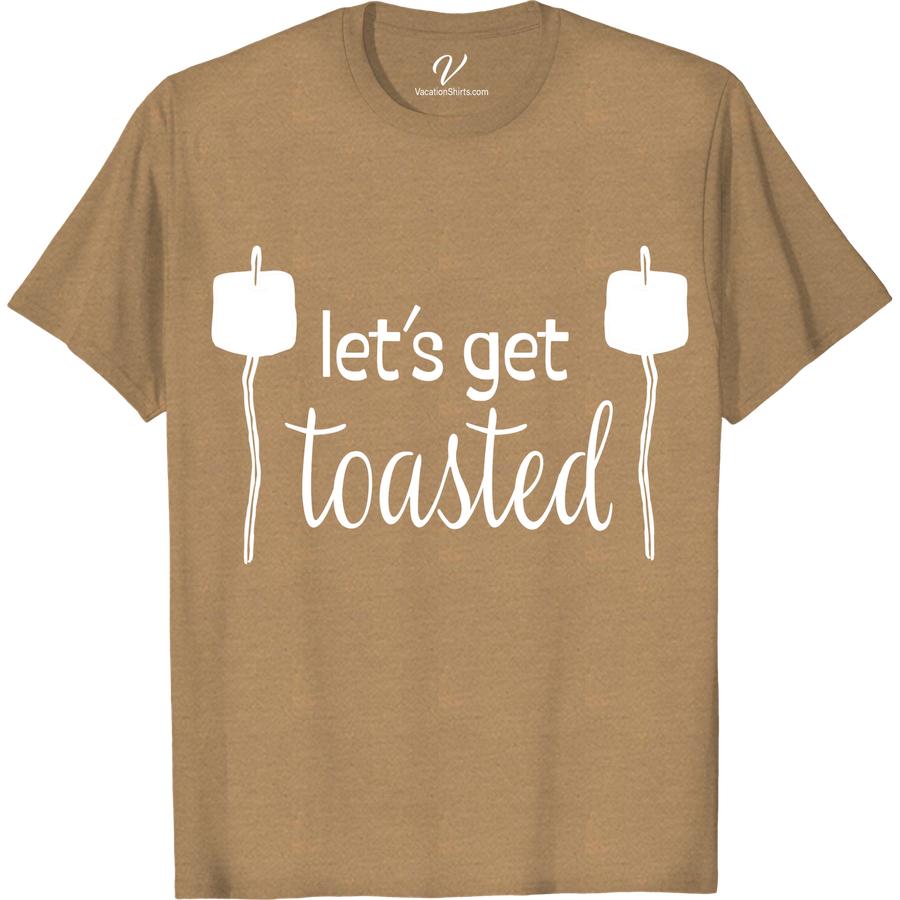 Get Toasted Fireside Fun Tee - Cozy Vacation Shirt Whether you're roasting marshmallows by the fire or exploring the great outdoors, our Get Toasted Fireside Fun Tee is the perfect cozy shirt for any vacation. Stay warm and stylish with this cabin wear essential, designed for bonfire nights and adventurous days. Get your toasty shirt now!