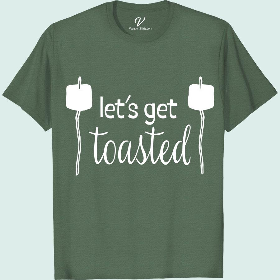 Get Toasted Fireside Fun Tee - Cozy Vacation Shirt Whether you're roasting marshmallows by the fire or exploring the great outdoors, our Get Toasted Fireside Fun Tee is the perfect cozy shirt for any vacation. Stay warm and stylish with this cabin wear essential, designed for bonfire nights and adventurous days. Get your toasty shirt now!