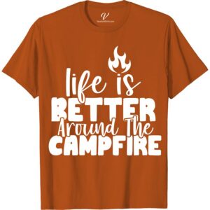 Cozy Campfire Graphic Tee - VacationShirts.com  Embrace the great outdoors with our Cozy Campfire Graphic Tee. Perfect for any outdoor adventure, this nature-inspired t-shirt is a must-have for your camping apparel collection. With a wilderness graphic design, it's the ideal travel tee for your next campsite fashion statement!