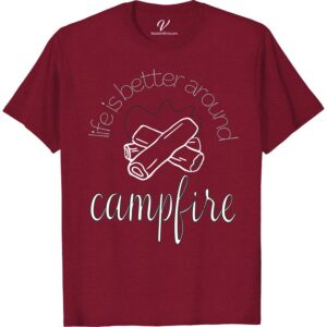 Campfire Casual Tee - Outdoor Adventure Shirt | VacationShirts.com  Get ready for your next outdoor adventure with our Campfire Casual Tee! This wilderness wear is perfect for camping, hiking, and exploring nature. Featuring a forest graphic, this mountain tee is a must-have for any vacation wardrobe. Embrace the great outdoors in style!