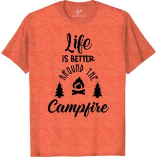 Campfire Comfort Tee - Cozy Graphic Shirt for Outdoor Lovers  Embrace the great outdoors with the Campfire Comfort Tee - the ultimate cozy camping shirt for nature lovers. This outdoor graphic tee is perfect for hikers, featuring comfortable adventure clothing with a stylish design. Elevate your casual wilderness wear with this must-have outdoor enthusiast t-shirt.