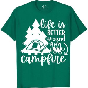 Campfire Lover's Tee - Outdoor Adventure Shirt  Embrace your love for the great outdoors with our Campfire Lover's Tee! Perfect for any nature enthusiast, this outdoor adventure tee is ideal for camping, hiking, or gathering around the bonfire. Show off your wilderness spirit with this must-have camping t-shirt!