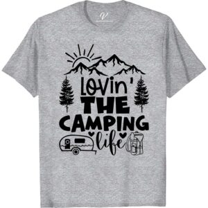 Camping Life Graphic Tee - Mountain & Sun Outdoor Shirt Embrace the great outdoors with our Camping Life Graphic Tee! Featuring a scenic mountain and sun design, this outdoor graphic tee is perfect for your next adventure. Whether you're hiking, sitting by the campfire, or exploring the wilderness, this nature t-shirt has you covered.