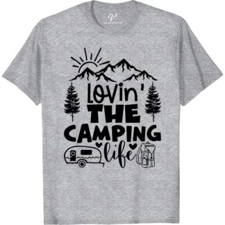 Camping Life Graphic Tee - Mountain & Sun Outdoor Shirt  Embrace the great outdoors with our Camping Life Graphic Tee! Featuring a scenic mountain and sun design, this outdoor graphic tee is perfect for your next adventure. Whether you're hiking, sitting by the campfire, or exploring the wilderness, this nature t-shirt has you covered.