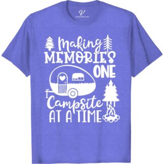 Campsite Memories Tee - Outdoor Adventure Shirt  Embrace the great outdoors with our Campsite Memories Shirt. Perfect for any nature lover, this outdoor adventure tee is ideal for forest camping, hiking, or sitting by the campfire. Show off your love for the wilderness with this must-have summer vacation tee and national park shirt.