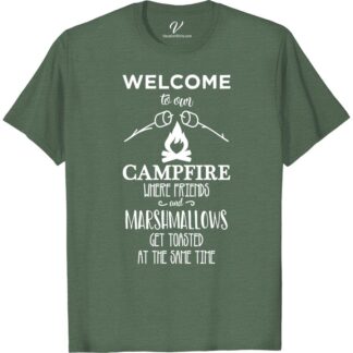 Cozy Campfire & Marshmallow Tee | VacationShirts.com  Get ready for your next camping adventure with our Cozy Campfire & Marshmallow Tee! Perfect for roasting marshmallows by the bonfire, this outdoor clothing is a must-have for any camping trip. Shop now at VacationShirts.com for the ultimate vacation tees!