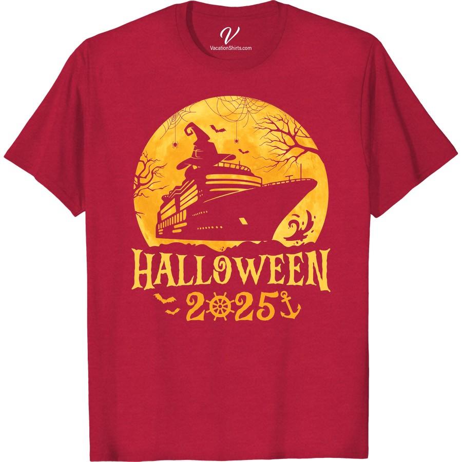 Halloween 2023 Cruise Tee: Spooky Sail Adventures Await! Set sail on a spooky adventure this Halloween 2023! Our unique Cruise Holiday Tshirt encapsulates the eerie allure of the sea. Display your festive spirit with our Halloween Cruise Tshirt and ensure your Cruise Themed Halloween Shirt matches your Spooky Sail Adventures! Grab your 2023 Halloween Cruise Tee now!
