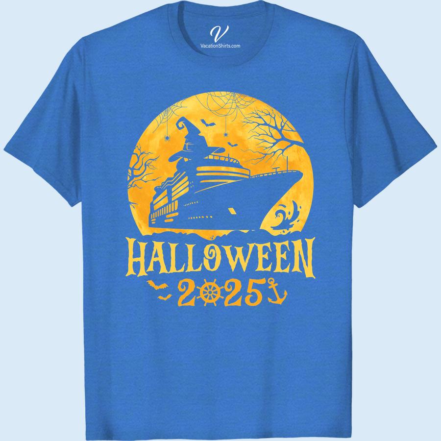 Halloween 2023 Cruise Tee: Spooky Sail Adventures Await! Set sail on a spooky adventure this Halloween 2023! Our unique Cruise Holiday Tshirt encapsulates the eerie allure of the sea. Display your festive spirit with our Halloween Cruise Tshirt and ensure your Cruise Themed Halloween Shirt matches your Spooky Sail Adventures! Grab your 2023 Halloween Cruise Tee now!
