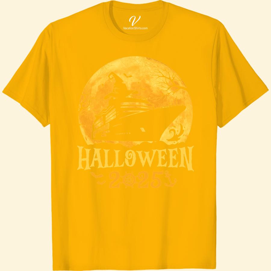 Halloween 2023 Cruise Tee: Spooky Sail Adventures Await! Set sail on a spooky adventure this Halloween 2023! Our unique Cruise Holiday Tshirt encapsulates the eerie allure of the sea. Display your festive spirit with our Halloween Cruise Tshirt and ensure your Cruise Themed Halloween Shirt matches your Spooky Sail Adventures! Grab your 2023 Halloween Cruise Tee now!