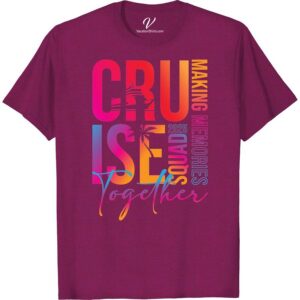 Vibrant Cruise Together Tee: Perfect for Memorable Adventures  Unleash your wanderlust with our Vibrant Vacation Tee, ideal for cruise vacations. Be trendy with these Perfect Adventure Shirts designed with lovers of travel in mind. Our Cruise Together Shirt is the Perfect Travel Tee, making your cruise adventure memorable. Get your Vibrant Cruise Tee now for an unforgettable journey!