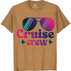 Cruise Crew Sunglasses Tee – Vibrant Gradient Vacation Style  Capture the vacation spirit with our Cruise Crew Sunglasses Tee. This Vibrant Gradient Vacation Tee flaunts a colorful sunglasses design, setting the perfect mood for your summer cruise. Comfortable, stylish and bursting with color, this t-shirt is an essential for every vacation wardrobe.