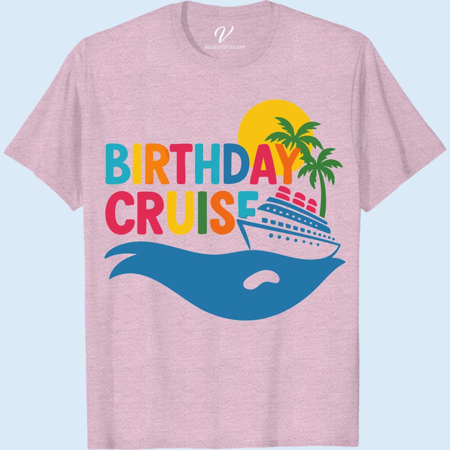 Birthday Cruise T-Shirt: Sun, Sea & Palm Trees Adventure Tee Celebrate in our Birthday Cruise Vacation T-Shirt! This Sun Sea Palm Trees T-Shirt adds a tropical touch to your special day. Embody the spirit of adventure with our Adventure Cruise Tee. This Sea Adventure T-Shirt, a perfect addition to your Cruise Birthday Apparel, energizes your Tropical Vacation T-shirt collection. Be it capturing a sunset or celebrating under Palm Tree Themed Tees, we have the best Cruise T-Shirt Ideas. Dive into our collection of Sun and Sea Vacation Tops today!