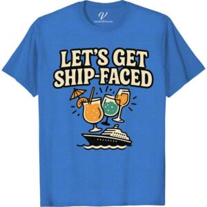 Let's Get Ship-Faced T-Shirt – Fun Cruise & Cocktail Graphics Cruise Vacation T-Shirts have never been this fun! Perfect for your next Cruise Cocktail Party, our Ship-Faced Cruise Wear adds fun to your wardrobe. These Cocktail Graphic Shirts are Vacation Humor Clothing at its best. Get 'Ship-Faced' in Nautical Theme Clothing with our Funny Cruise Ship Attire!