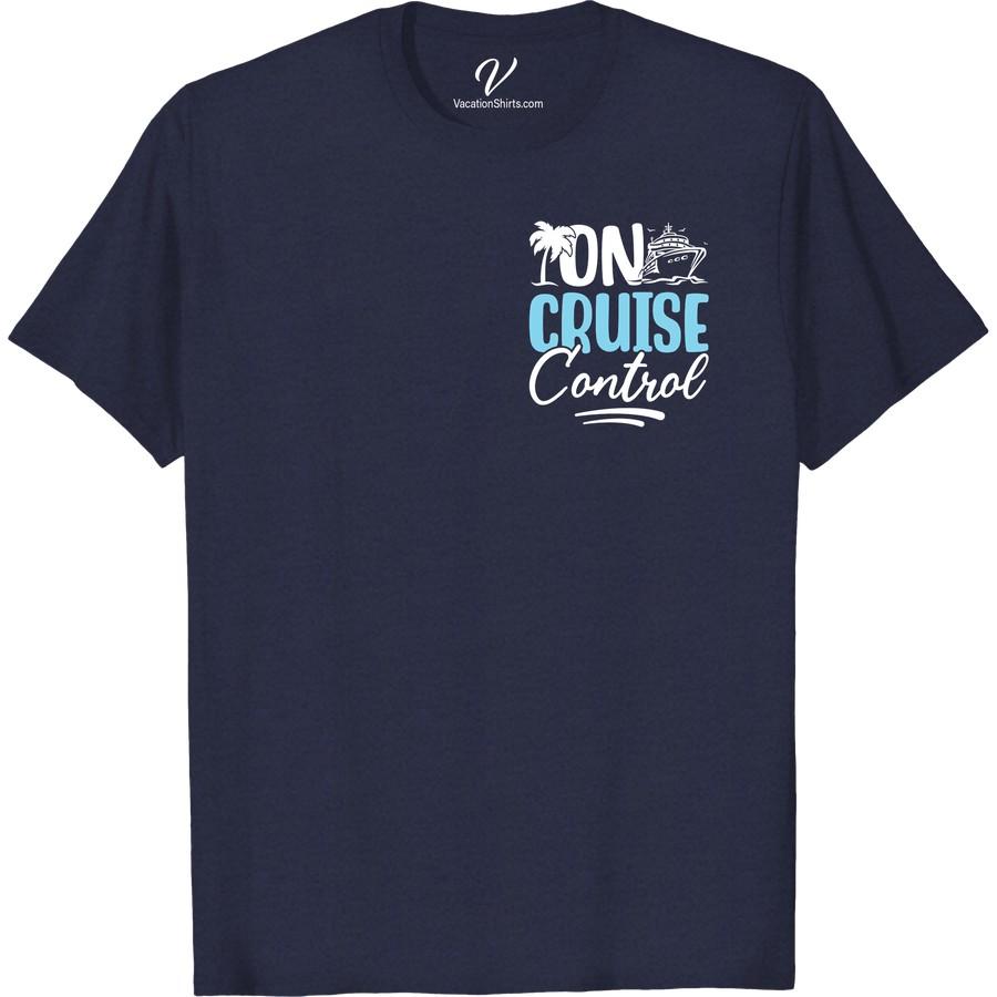On Cruise Control Tee: Palm, Waves & Ship - Maroon Adventure Embrace the open seas with our Cruise Control Shirt, a Cruise Vacation T-shirt that brings the tropical thrill to your closet. This Maroon Adventure T-shirt features a wave print and palm print, encapsulating a tropical adventure. A perfect Vacation Apparel for your next cruise vacation.