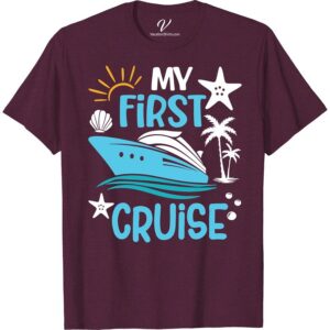 My First Cruise Tee: Nautical Adventure & Souvenir Style Prepare to embark on a voyage with our 'First Cruise Shirt,' the ultimate Nautical Adventure Tee. This Souvenir Style T-Shirt, a perfect addition to your Cruise Vacation Apparel, captures the spirit of sea travel. Celebrate your journey with our Cruise Souvenir Tee. It's Nautical Cruise Apparel that defines Adventure Vacation T-shirt chic!