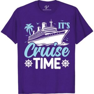 Set Sail in Style: Cruise Time T-Shirt with Nautical Design Setting sail for a cruise vacation never looked so stylish! With our Nautical Design T-Shirt, embody the thrilling sea adventure vibes. This Cruise Time Tee is the perfect blend of sailing fashion and comfortable vacation apparel. Navigator style meets playful nautical themes in this must-have sailing clothing for cruising getaways!