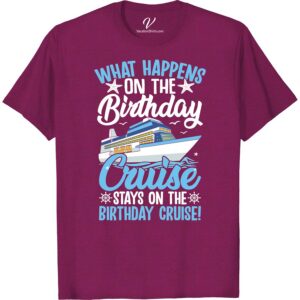 Birthday Cruise T-Shirt - Nautical Fun with Starfish & Ship Design New Vacation Shirts Set sail on your special day with our Birthday Cruise T-Shirt. This Nautical Birthday Shirt is the quintessential Cruise Vacation Wear, featuring a lively starfish & ship design. It's more than just a Starfish Birthday T-Shirt, it's Fun Nautical Shirts that elevate your Cruise Themed Apparel. Dive into the Sea Fun T-Shirt trend - it's the best in Starfish and Ship Clothing. Happy sailing with the Nautical Cruise Birthday T-Shirt!