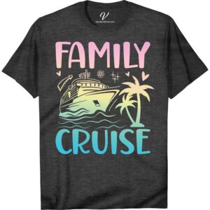 Family Cruise T-Shirt: Fun Ship, Palm Trees & Sunset Vibes Family Cruise Shirts Embrace the tropical ecstasy with our Family Cruise T-Shirt. A perfect blend of fun ship adventures, sunset vibes and palm tree love. Elevate your cruise vacation apparel with this sunset beachwear clothing. It’s not just a t-shirt, it's a memory. Sailing in paradise has never been so stylish!