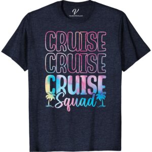 Explore in Style: Cruise Squad Gradient T-Shirt with Palm Trees Cruise Squad Shirts Slip into our Cruise Squad Shirt and explore in style! This trendy holiday apparel with its gradient print and charming palm tree design is your perfect tropical vacation shirt. Embody the spirit of a beach holiday with this Vacation Style Tee. Cruise vacation apparel has never been so chic!