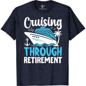 Retirement Adventure Tee: Cruise Ship, Waves & Palm Trees Adventure awaits with our Retirement Adventure T-Shirt! This Cruise Ship Tee is perfect for your vacation wardrobe, showcasing waves and palm trees on a backdrop of a tropical paradise. It's the ultimate Nautical Retirement Gift and must-have Palm Tree Travel T-shirt for your adventure sailing journey.