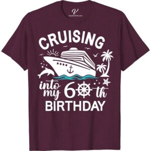 60th Birthday Cruise Shirt - Ocean Adventure Tee from VacationShirts Celebrate turning 60 in style with our 60th Birthday Cruise Shirt! This VacationShirts Ocean Adventure Tee is the perfect Birthday Cruise Celebration T-shirt. As you sail, let our Adventure Sea Shirts, in customizable 60th Birthday designs, amplify your ocean-themed party. So, deck out in our VacationShirt's cruise clothing and anchor your special day in style!