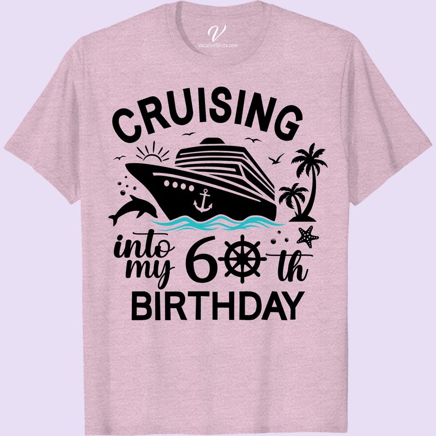 60th Birthday Cruise Shirt - Ocean Adventure Tee from VacationShirts Celebrate turning 60 in style with our 60th Birthday Cruise Shirt! This VacationShirts Ocean Adventure Tee is the perfect Birthday Cruise Celebration T-shirt. As you sail, let our Adventure Sea Shirts, in customizable 60th Birthday designs, amplify your ocean-themed party. So, deck out in our VacationShirt's cruise clothing and anchor your special day in style!