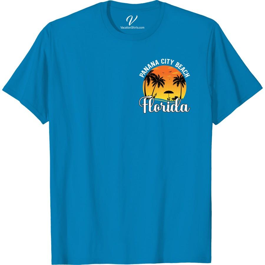 Panama City Beach Sunset Tee - Florida Paradise Vibes Experience the Florida paradise vibes with our Panama City Beach Sunset Tee. Perfect for any Florida vacation, this t-shirt captures the enchanting beach sunset that Panama City is famous for. Turn heads with this stylish beachwear - it's more than just a shirt, it's a lifestyle.