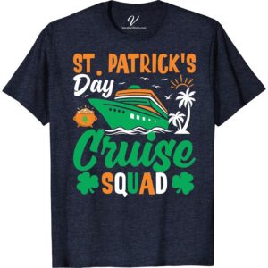 St. Patrick's Day Cruise Squad Tee - Fun Festive Voyage Wear  Get ready for an unforgettable journey with our St. Patrick’s Day Cruise Squad Tee! Embrace your Irish spirit and embark on a festive voyage wearing this fun, entertaining T-shirt. Perfect for St. Paddy's Day sea vacations or any Irish festival cruise. This is your ultimate travel wear. Dare to be different and celebrate in style!