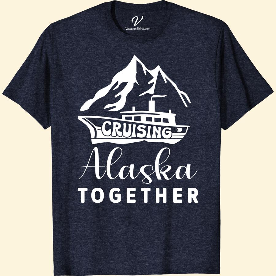 Alaskan Cruise Adventure Tee - Unite in Style with Mountains & Ship Take your Adventure Tee Alaska to the next level with our iconic Alaskan Cruise T-Shirt. Perfect for any Alaska Vacation Clothing collection, this Alaska Cruise Wear features captivating Mountain Design T-Shirt aesthetics. Unite in style with our Alaska Travel Shirt – a Cruise Fashion Tee that flawlessly combines Alaska Adventure & Ship Design. Essential Alaska Tourism T-Shirt!