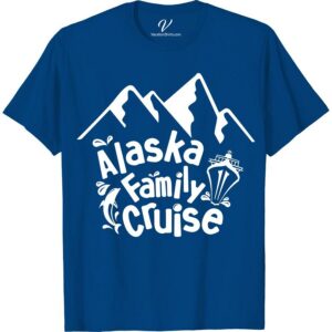 Alaska Cruise Tee: Family Adventure with Mountains & Ship  Unleash your wild side with our Alaska Cruise Shirt! Perfect for your Alaska Adventure T-shirt collection, this Family Cruise Alaska T-Shirt showcases magnificent mountains and ships. Create everlasting family memories with this Alaska Family Vacation Tee - your ultimate Alaska Travel T-Shirt for real explorers!