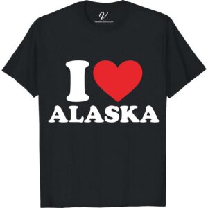 I ♥ ALASKA Tee - Bold Red Heart on Soft Blue - VacationShirts  Show off your love for the Last Frontier with our Alaska Vacation T-Shirt! Featuring a bold red heart on soft blue, this stand-out Alaska Love T-Shirt is a must-have. Wear your heart on your tee with this I Heart Alaska T-shirt; it's the ultimate Alaska Souvenir Shirt! Ideal for Alaska Tourism Apparel fans and lovers of VacationShirts Alaska. Perfect as an embodiment of your unforgettable travel memories or your longing for future adventures with our Alaska Travel Tees. Heart Alaska Vacation T-Sh