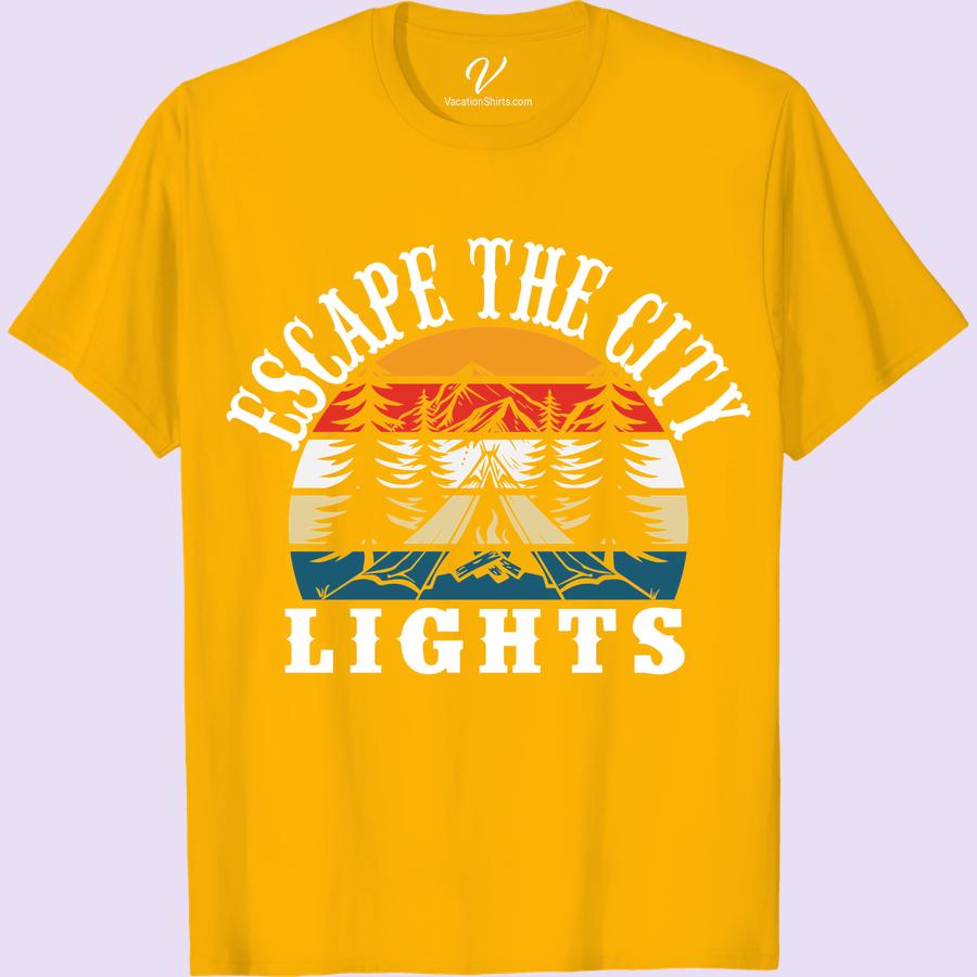 Adventure Awaits: Escape the City Lights Scenic T-Shirt Unveil your wanderlust spirit with our Adventure Awaits Escape T-Shirt. Perfect as an Adventure Travel Apparel, this Vacation Scenic T-shirt captures the essence of a City Lights Escape Tee. It's more than an Outdoor Adventure T-shirt; it's your ultimate Road Trip T-shirt, embodying the call of nature and evoking your escapism adventure dreams.