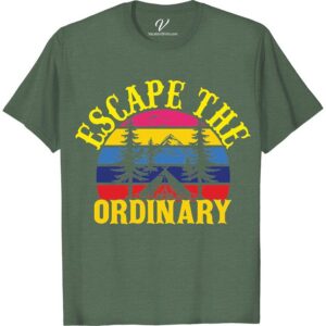 Mountain Adventure Tee – Escape the Ordinary, Explore in Style! Discover the thrill of the great outdoors with our 'Mountain Adventure Tee'. This 'Escape the Ordinary T-Shirt' is the perfect 'Adventure Vacation Shirt' - stylish yet practical for your 'Mountain Hiking'. Wear the 'Adventure Seeker Tee' and 'Explore Outdoors in Style'. Your adventure awaits.