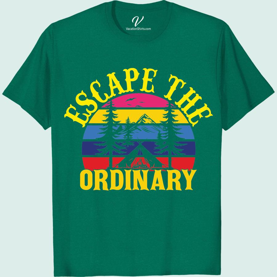 Mountain Adventure Tee – Escape the Ordinary, Explore in Style! Discover the thrill of the great outdoors with our 'Mountain Adventure Tee'. This 'Escape the Ordinary T-Shirt' is the perfect 'Adventure Vacation Shirt' - stylish yet practical for your 'Mountain Hiking'. Wear the 'Adventure Seeker Tee' and 'Explore Outdoors in Style'. Your adventure awaits.