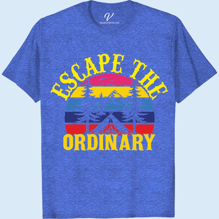 Mountain Adventure Tee – Escape the Ordinary, Explore in Style! Discover the thrill of the great outdoors with our 'Mountain Adventure Tee'. This 'Escape the Ordinary T-Shirt' is the perfect 'Adventure Vacation Shirt' - stylish yet practical for your 'Mountain Hiking'. Wear the 'Adventure Seeker Tee' and 'Explore Outdoors in Style'. Your adventure awaits.