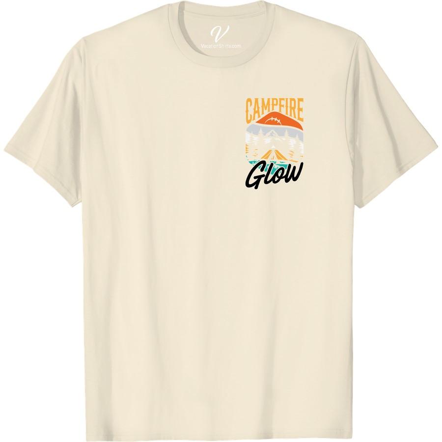 Campfire Adventure Tee - Vibrant Sunset, Forest & Mountain Design Experience the wilderness allure with our Campfire Adventure Tee! This outdoor adventure clothing, with its vibrant sunset, forest, and mountain design, is the perfect hiking T-shirt. Transform every journey into a vivid spectacle with this camping graphic tee. Nature-themed and wilderness-inspired adventure gear apparel just got chic!