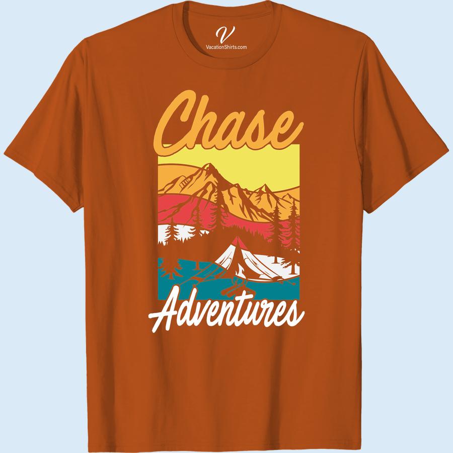 Explore Adventure T-Shirt: Vibrant Mountain & Tent Design Discover the true spirit of exploration with our Adventure Explore T-Shirt! Flaunting a vibrant mountain print, a whimsical tent design, and breathtaking wilderness scenery, this trendy camping vacation shirt is perfect for your next outdoor escapade. Unleash your hiking adventure with style!