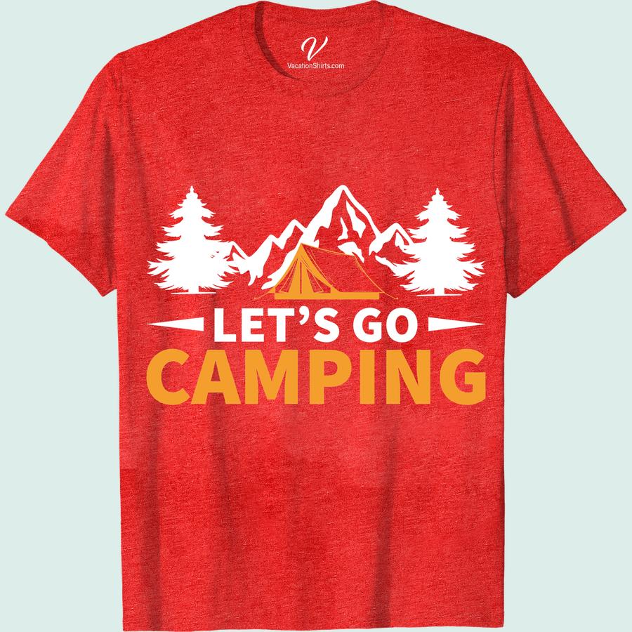 Camping Adventure Tee: Pine Trees, Mountains & Tent Design Shirt Embrace the thrill of the wilderness with our Camping Adventure T-Shirt. This nature lover tee, featuring pine trees, mountains, and a tent design, is the perfect hiking shirt. Our outdoor adventure t-shirt invites the mystery of exploration, making it the ultimate adventure apparel. The outdoor journey beckons!