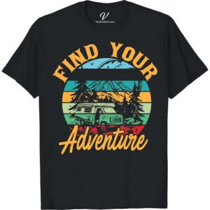 Adventure Awaits: Retro Van & Mountains Sunset T-Shirt Unleash your wanderlust spirit with our Adventure Awaits T-Shirt! This Retro Van & Mountains Sunset Tee is the perfect Vacation Clothing. Ideal for Travel-themed Apparel enthusiasts, it’s a must-have Outdoor Adventure T-Shirt. Relish the sublime Vintage Van Graphic Tee, a classic Hiking Sunset T-Shirt for your next Road Trip Fashion Gear.