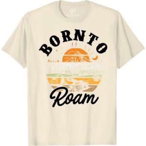 Adventure T-Shirt: Born to Roam - Mountain Camping Design Unleash your wanderlust with our Adventure T-Shirt - Born to Roam. Embrace the heart of a true outdoor explorer with our mountain camping design, made for those who seek nature adventures. Hiking clothing transformed into a stylish adventure gear and a must-have travel tee. Your new favorite camping graphic tee awaits. Embody the spirit of trekking with this unique piece of adventure apparel!