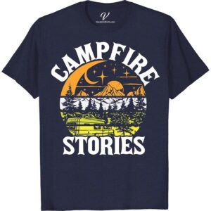 Adventure Tee: Campfire Stories with Moon, Mountains & Camper Van Embrace the wild outdoors with our Adventure Camping T-shirt, featuring a mesmerising moon & mountain design. Perfect for campfire stories, the Camper Van Adventure Tee displays a cool campfire design, expertly fitted on a quality outdoor t-shirt. Enjoy your next camping adventure with our Camper Van Moon Mountain Shirt!