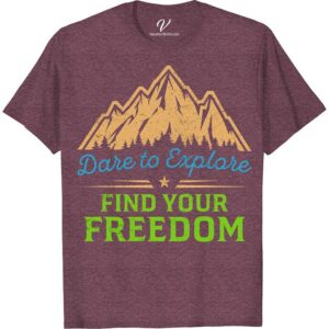 Explore Adventure Tee – Mountain Design, Wanderlust Travel Shirt Embark on limitless escapades with our Explore Adventure Tee! This Mountain Design Shirt radiates the spirit of wanderlust. Perfect as hiking apparel or just a stylish outdoor exploration t-shirt, it's a must-have for all adventure seekers. Embrace the wilderness with this travel-themed clothing. Great for nomads and mountain enthusiasts alike.