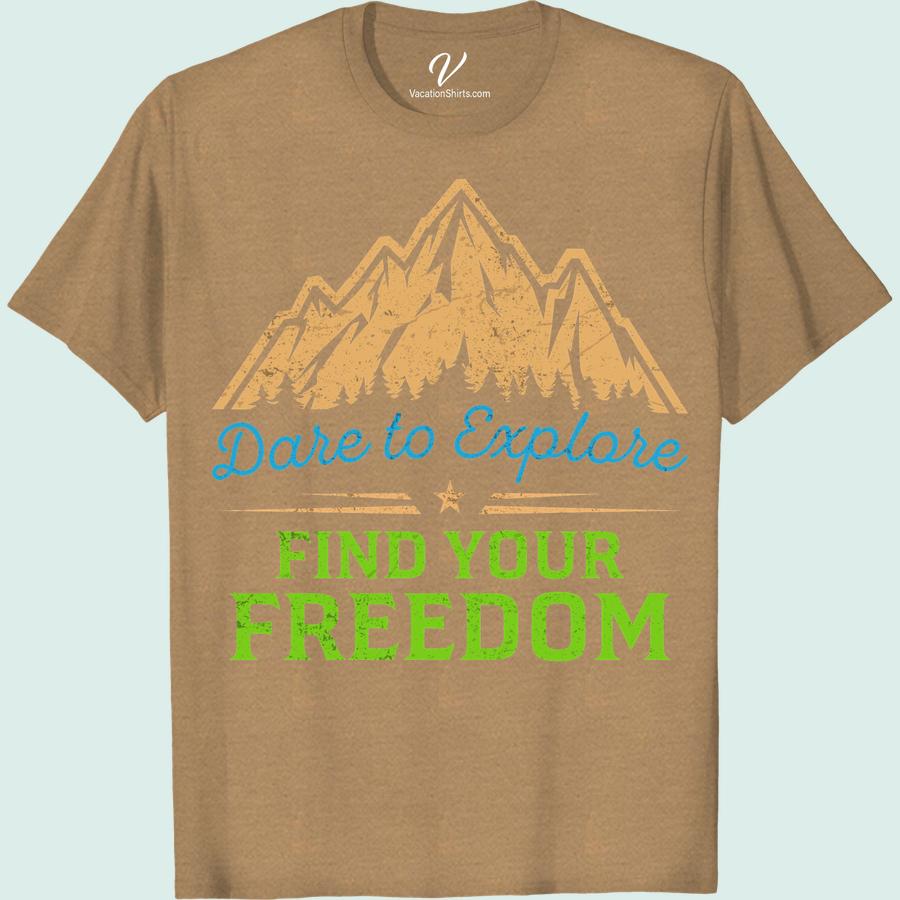 Explore Adventure Tee – Mountain Design, Wanderlust Travel Shirt Embark on limitless escapades with our Explore Adventure Tee! This Mountain Design Shirt radiates the spirit of wanderlust. Perfect as hiking apparel or just a stylish outdoor exploration t-shirt, it's a must-have for all adventure seekers. Embrace the wilderness with this travel-themed clothing. Great for nomads and mountain enthusiasts alike.