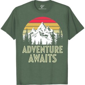 Adventure T-Shirt: Retro Mountain Sunset Design for Travel Lovers Discover the perfect adventure t-shirt online for travel lovers! This Retro Mountain Sunset t-shirt combines vacation fashion and outdoor adventure in one design. Both Men's adventure t-shirts and Women's travel t-shirts feature the vintage sunset design tee - truly a must-have in your adventure apparel collection. Shop now!