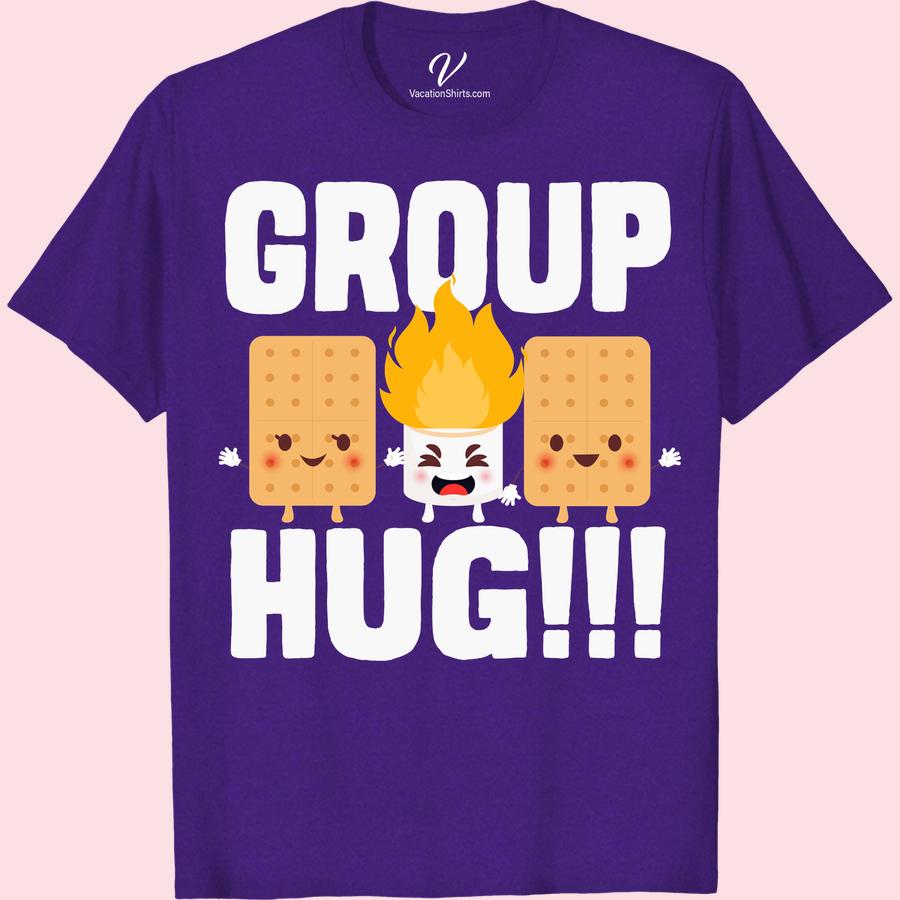 Embrace Vacation Vibes: Group Hug! T-Shirt – Fun Cartoon Design Maximize your holiday bliss with our Embrace Vacation Vibes: Group Hug! T-Shirt. This Fun Cartoon Design Shirt radiates Vacation Vibes! Ensuring Fun Vacation T-Shirt moments. Join our Group Hug Tees trend and let the Cartoon Vacation Hug T-Shirt turn a good day into a great one!