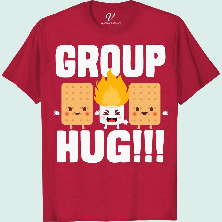 Embrace Vacation Vibes: Group Hug! T-Shirt – Fun Cartoon Design Maximize your holiday bliss with our Embrace Vacation Vibes: Group Hug! T-Shirt. This Fun Cartoon Design Shirt radiates Vacation Vibes! Ensuring Fun Vacation T-Shirt moments. Join our Group Hug Tees trend and let the Cartoon Vacation Hug T-Shirt turn a good day into a great one!