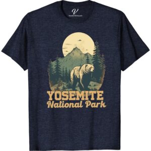 Yosemite Bear Adventure Tee - Mountains, Pines & Sun Apparel Showcase your love for wilderness with our Yosemite Bear Adventure Tshirt. Perfect for your outdoor expeditions, this Sun Adventure Clothing captures the essence of Yosemite's mountains, pines, and sun. Not just a Yosemite Vacation Apparel, it’s a statement of your adventurous spirit!